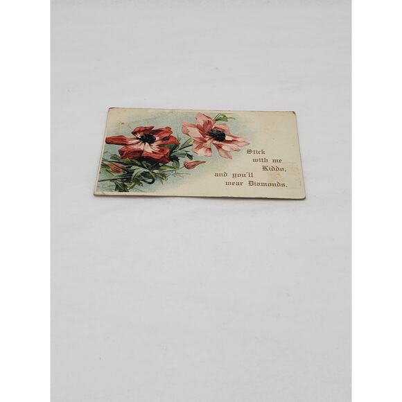 c1900s Stick with me kiddo, and you're wear Diamonds Romance Antique Postcard - Picture 11 of 11